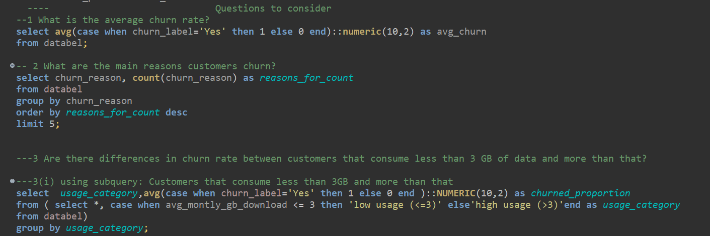 Analyzing Customer Churn